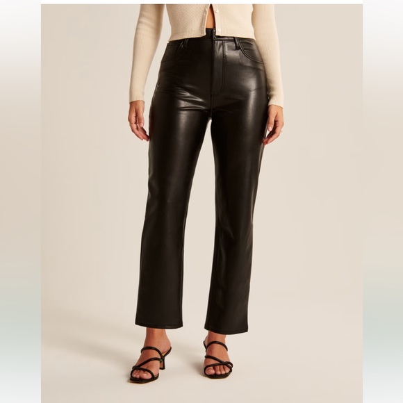 Abercrombie vegan leather pant - Picture 2 of 5